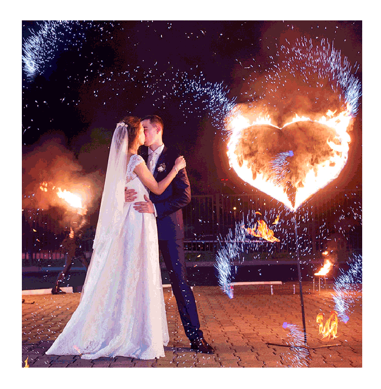 Организация пиротехнического шоу на свадьбу  Верея | vereya.salutsklad.ru